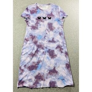 Happy Nation Girl Dress With Embroidered Butterfly Size XL (14/6)